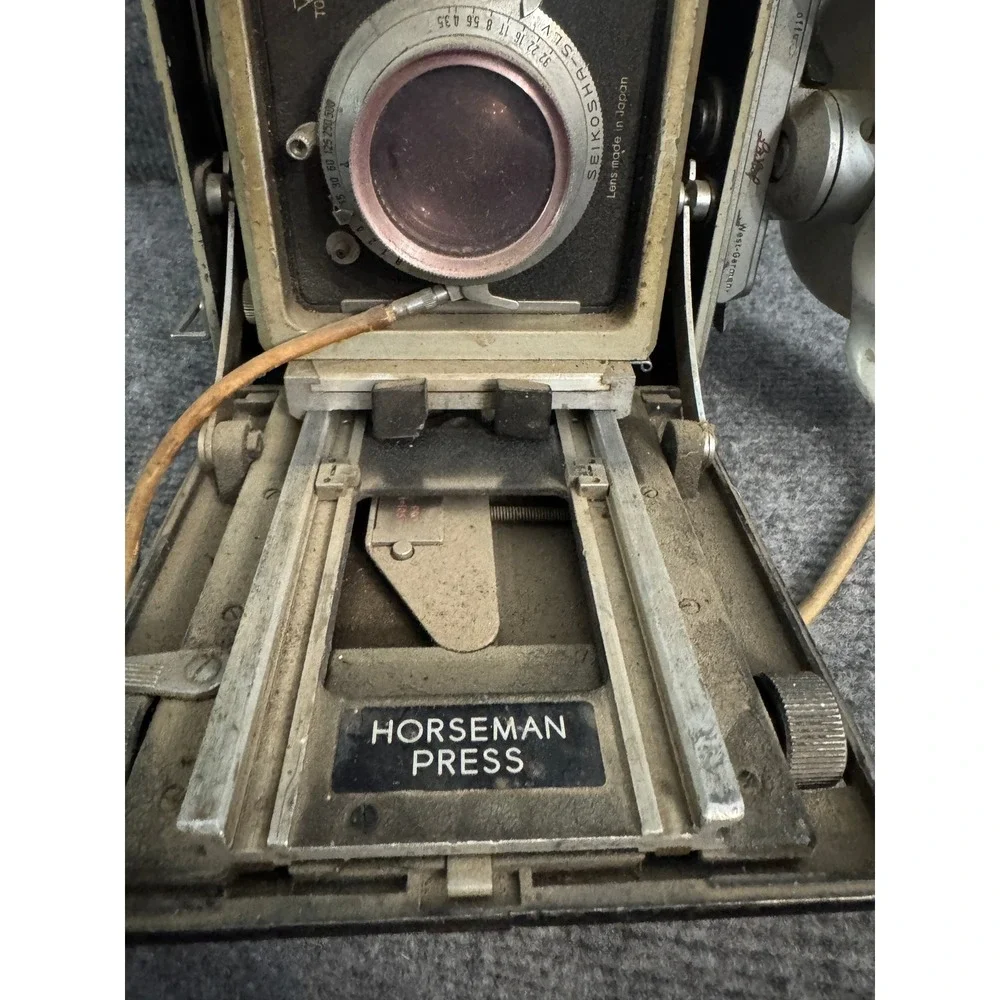 Vintage Horseman Press Camera Tokyo Kogaku Seikosha-SLV Singer Graflex Roll Back